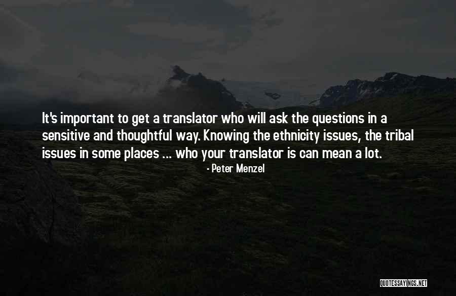 The Translator Quotes By Peter Menzel The Translator Quotes By Peter Menzel