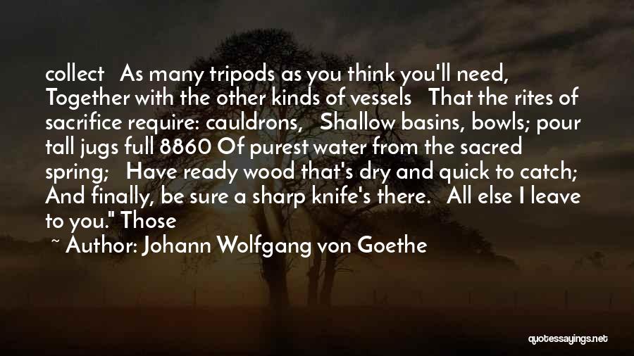 The Tripods Quotes By Johann Wolfgang Von Goethe