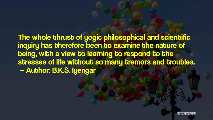 The Troubles Quotes By B.K.S. Iyengar