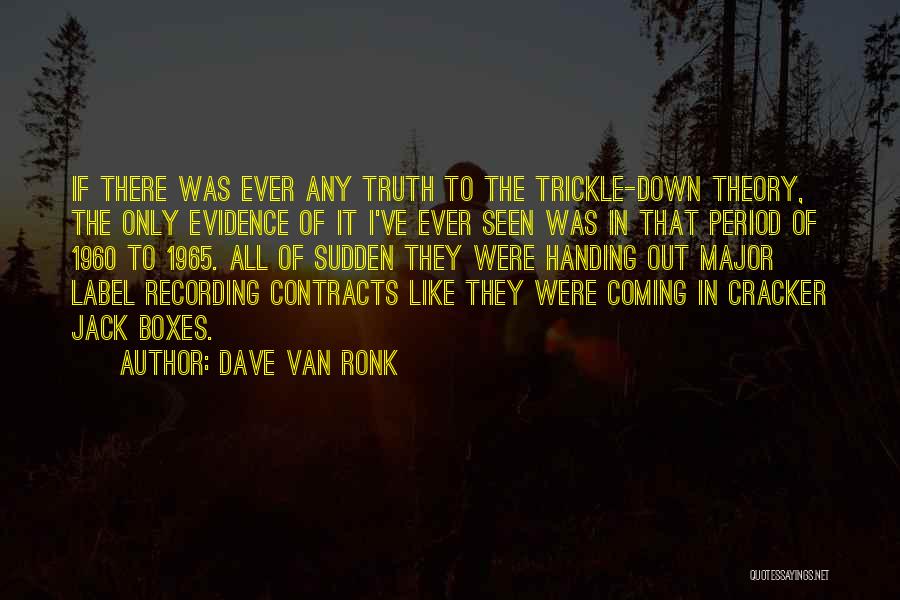 The Truth Coming Out Quotes By Dave Van Ronk