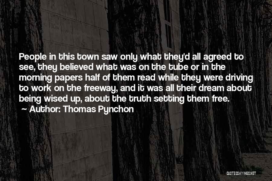 The Truth Setting You Free Quotes By Thomas Pynchon