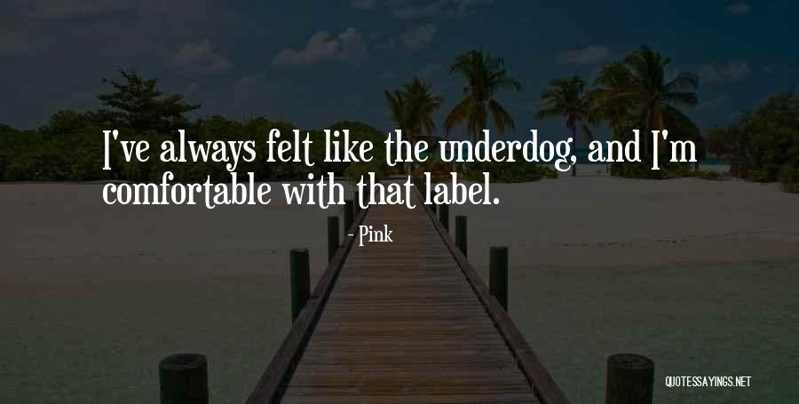 The Underdog Quotes By Pink