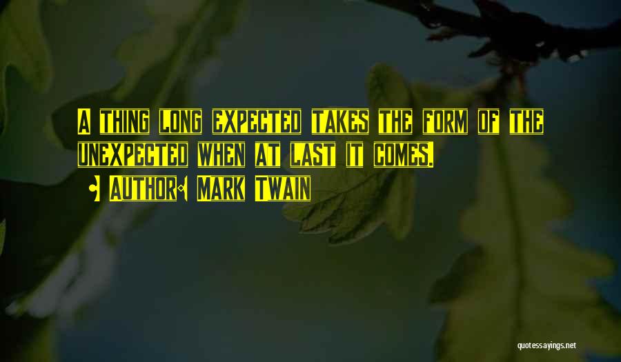 The Unexpected Quotes By Mark Twain