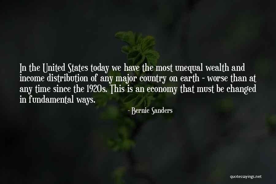 The United States Economy Quotes By Bernie Sanders