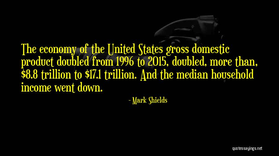 The United States Economy Quotes By Mark Shields