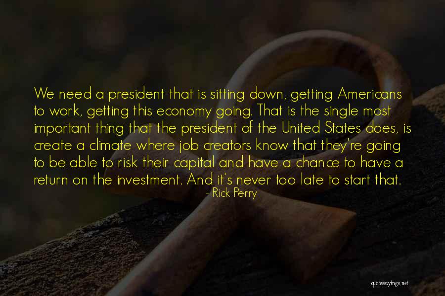 The United States Economy Quotes By Rick Perry