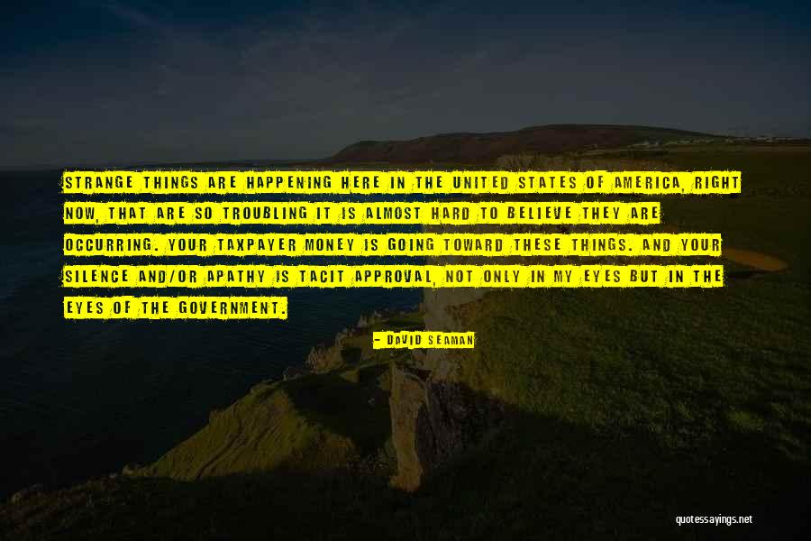 The United States Government Quotes By David Seaman The United States Government Quotes By David Seaman