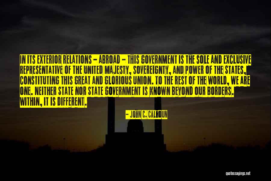 The United States Government Quotes By John C. Calhoun The United States Government Quotes By John C. Calhoun