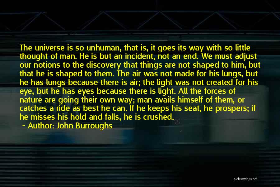 The Universe And Eyes Quotes By John Burroughs