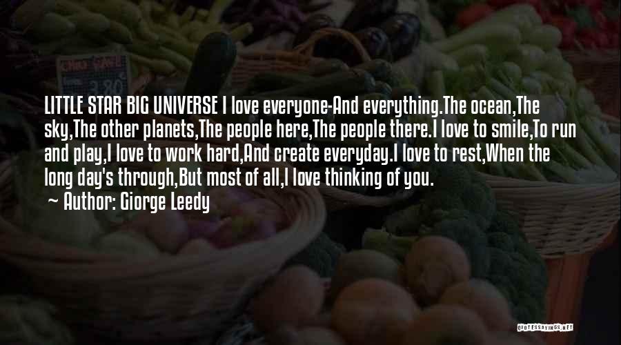 The Universe And Planets Quotes By Giorge Leedy