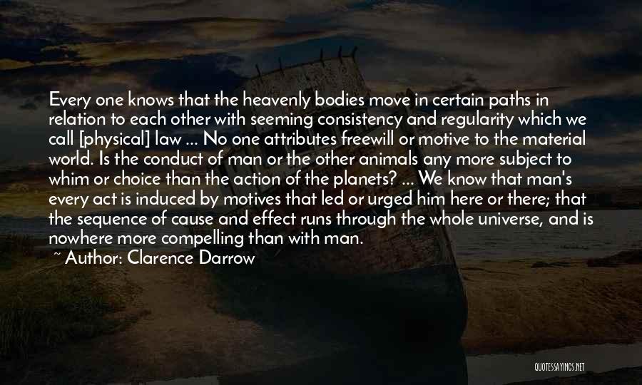 The Universe Knows Quotes By Clarence Darrow