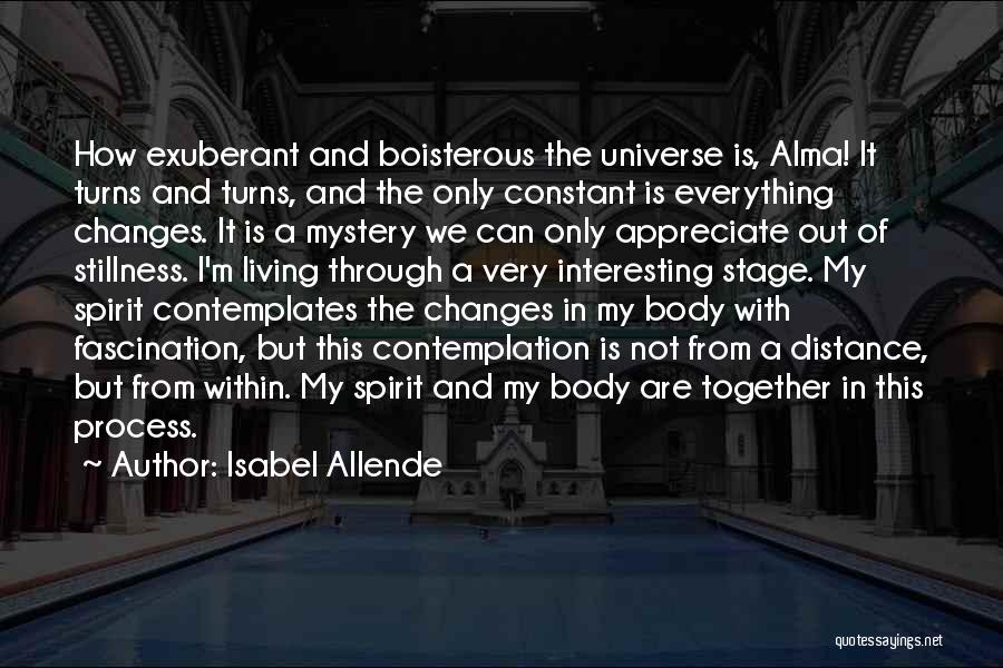 The Universe Mystery Quotes By Isabel Allende