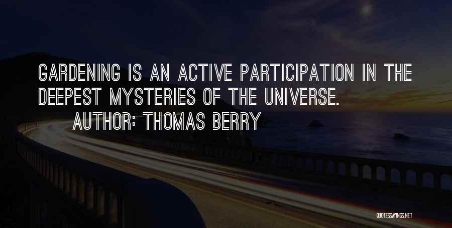 The Universe Mystery Quotes By Thomas Berry