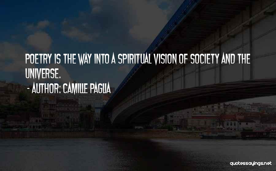 The Universe Spiritual Quotes By Camille Paglia