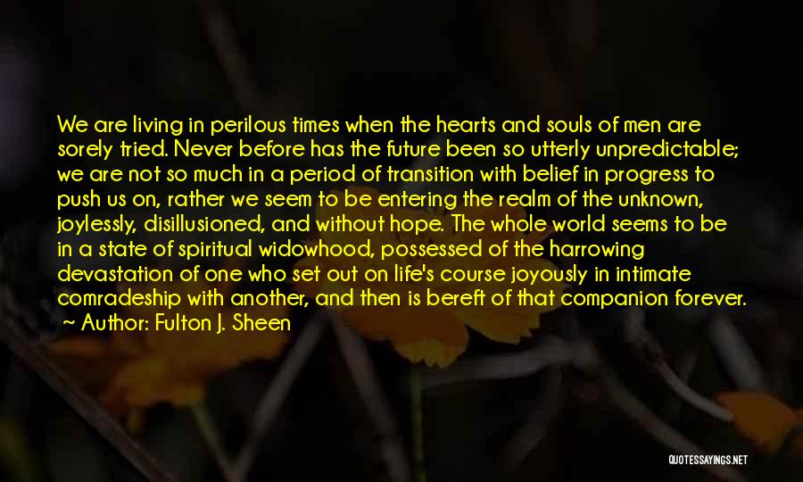 The Unknown Future Quotes By Fulton J. Sheen