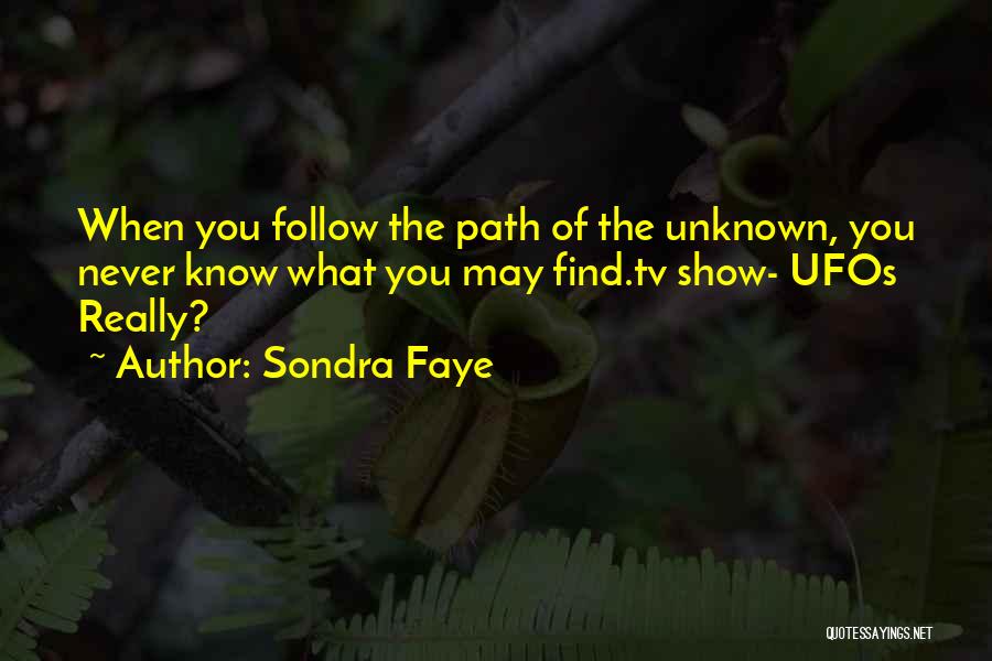 The Unknown Path Quotes By Sondra Faye