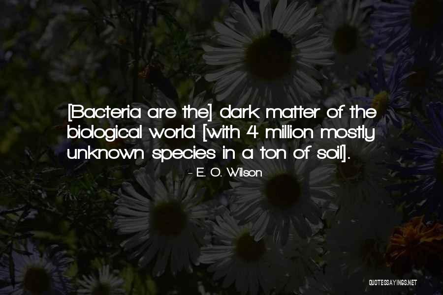 The Unknown World Quotes By E. O. Wilson The Unknown World Quotes By E. O. Wilson