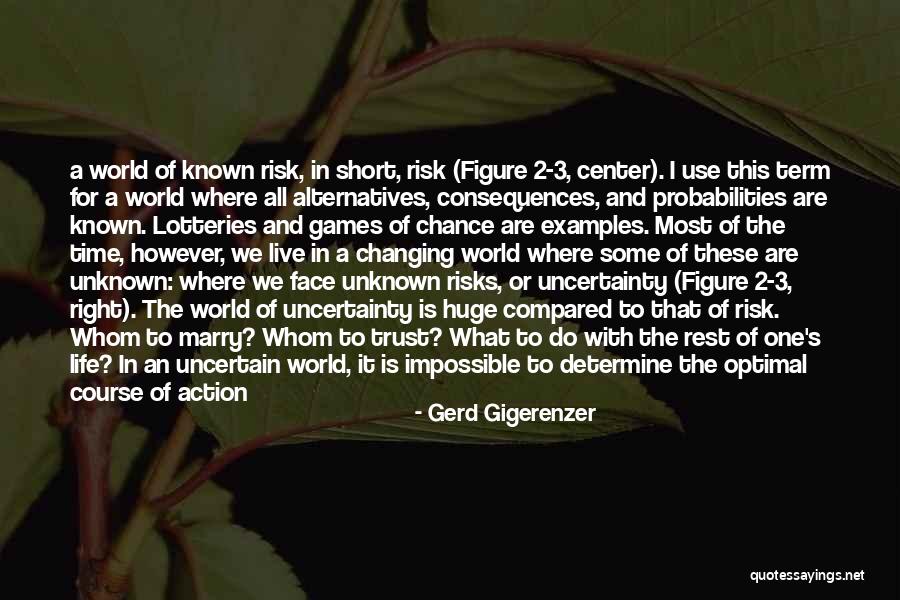 The Unknown World Quotes By Gerd Gigerenzer The Unknown World Quotes By Gerd Gigerenzer