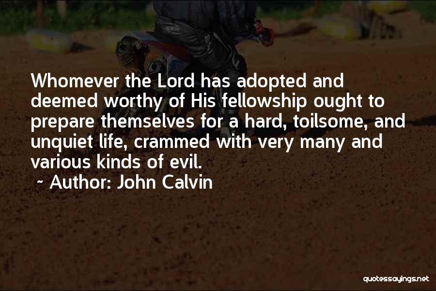 The Unquiet Quotes By John Calvin