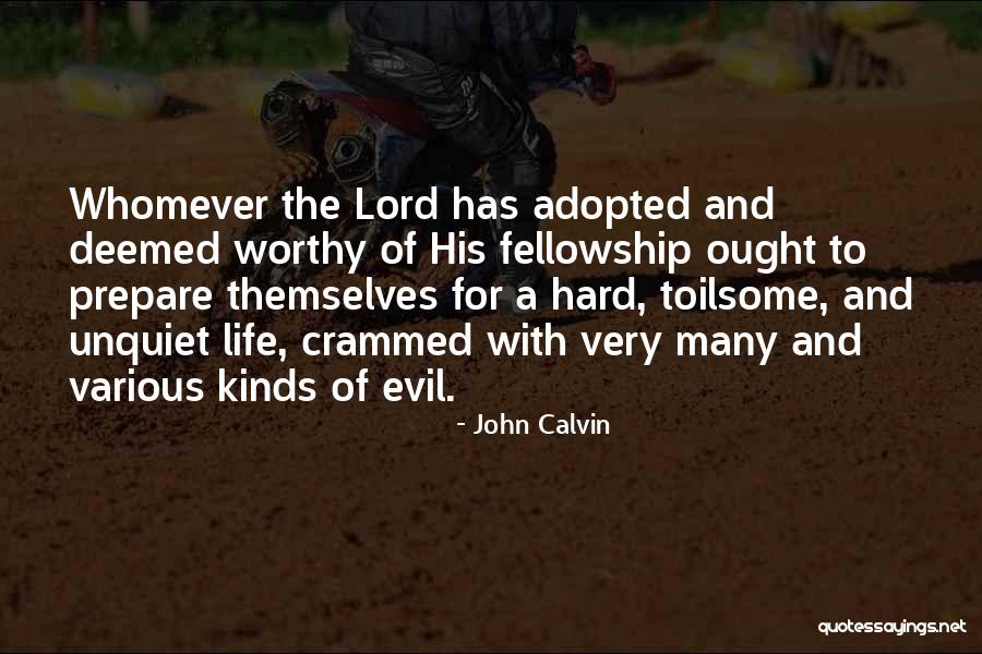 The Unquiet Quotes By John Calvin