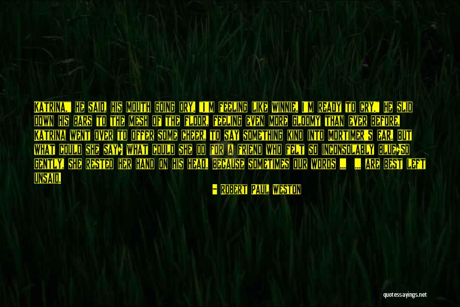 The Unsaid Words Quotes By Robert Paul Weston The Unsaid Words Quotes By Robert Paul Weston