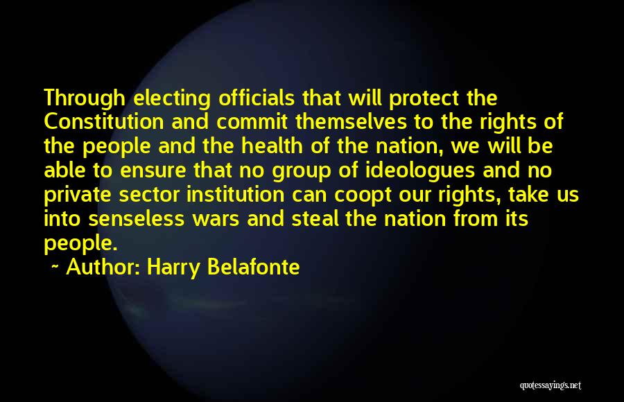 The Us Constitution Quotes By Harry Belafonte