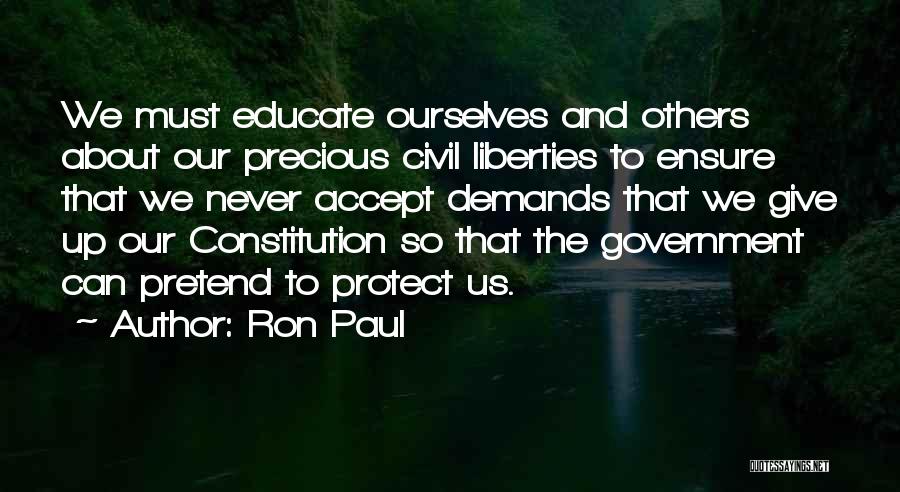 The Us Constitution Quotes By Ron Paul