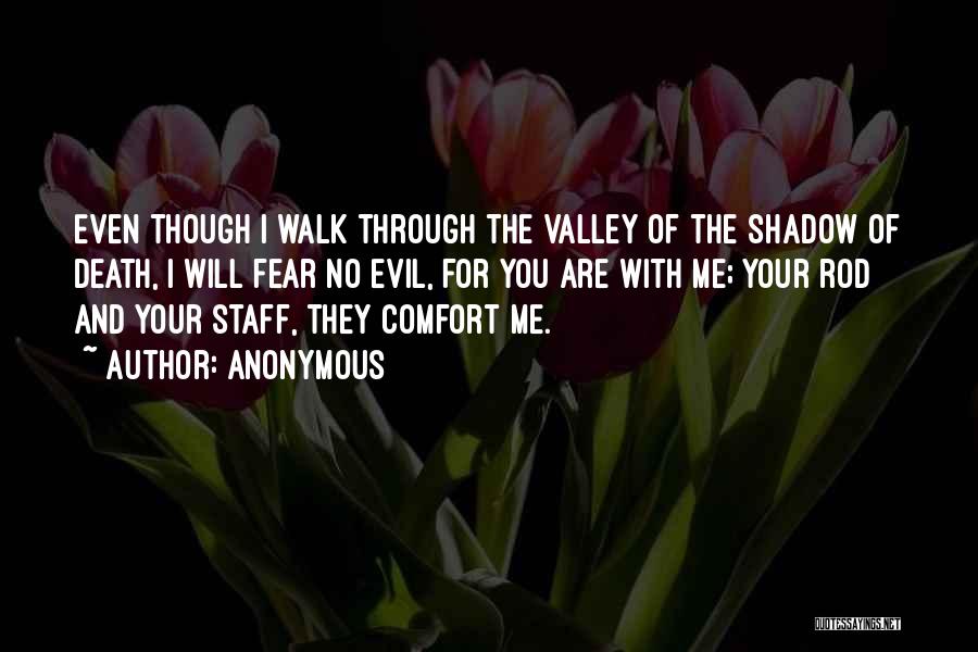 The Valley Of The Shadow Of Death Quotes By Anonymous