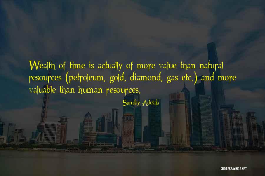 The Value Of Human Resources Quotes By Sunday Adelaja