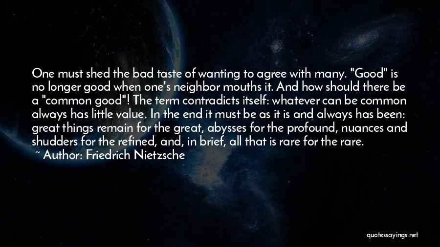 The Value Of Little Things Quotes By Friedrich Nietzsche