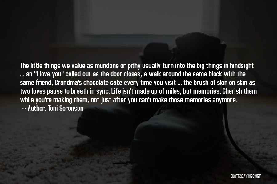 The Value Of Little Things Quotes By Toni Sorenson