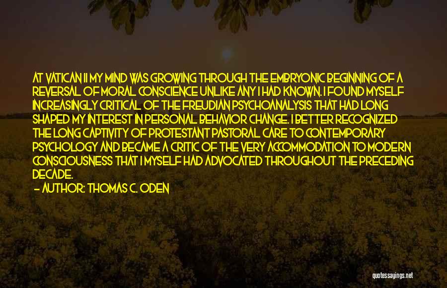 The Vatican Quotes By Thomas C. Oden