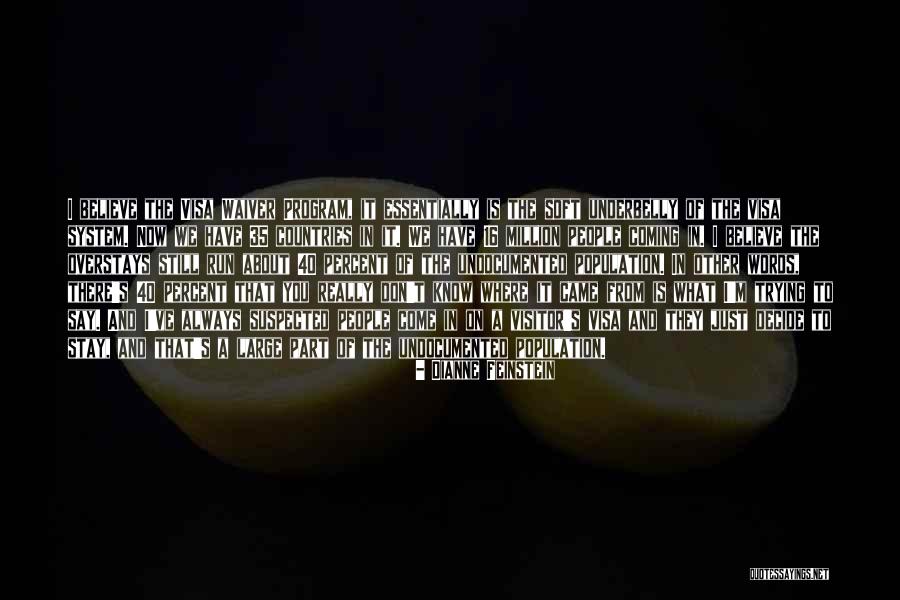The Visitor Quotes By Dianne Feinstein The Visitor Quotes By Dianne Feinstein