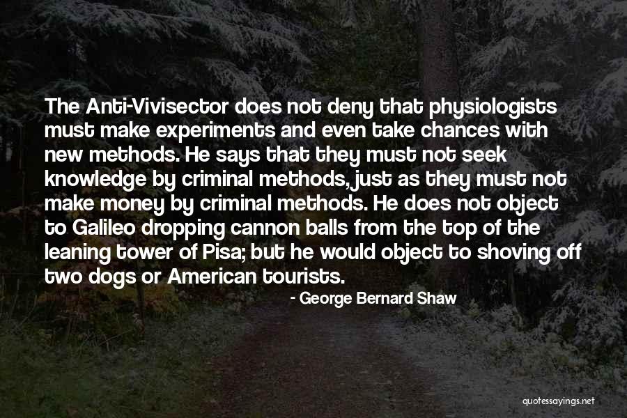 The Vivisector Quotes By George Bernard Shaw