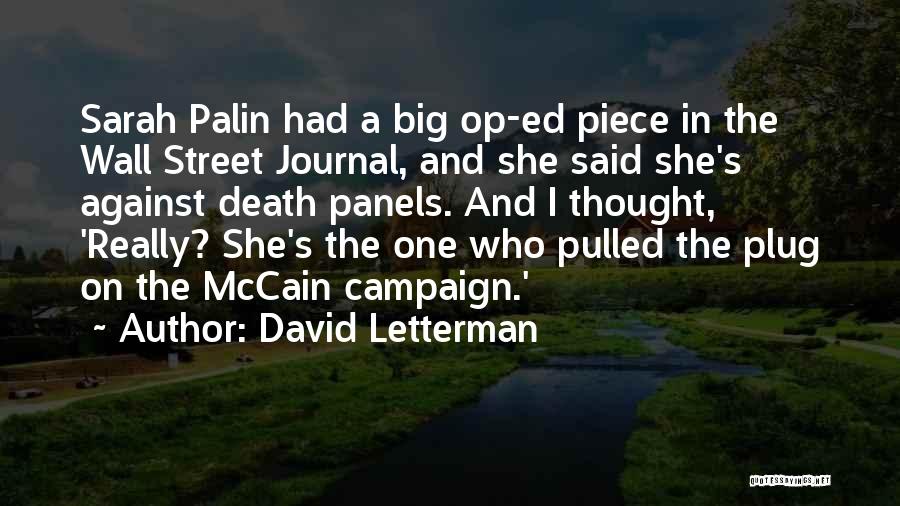 The Wall Street Journal Quotes By David Letterman