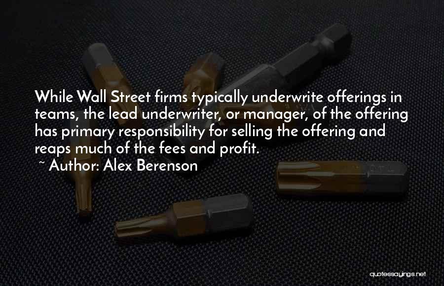 The Wall Street Quotes By Alex Berenson