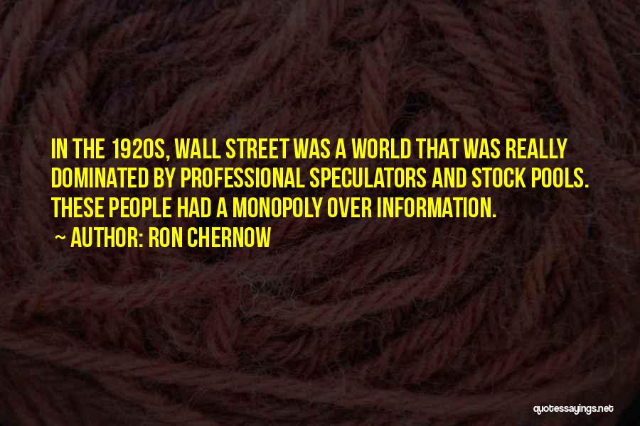 The Wall Street Quotes By Ron Chernow