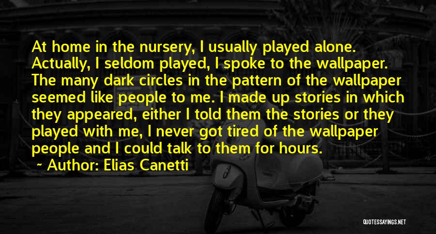 The Wallpaper Quotes By Elias Canetti