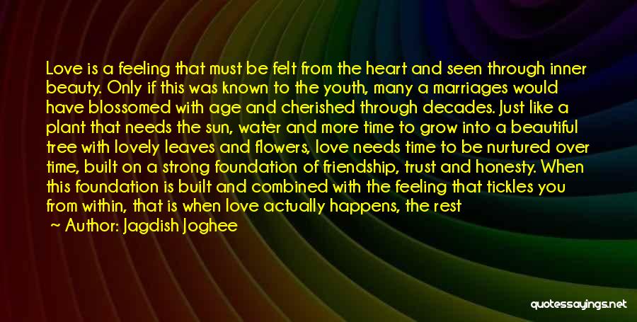 The Water And Love Quotes By Jagdish Joghee