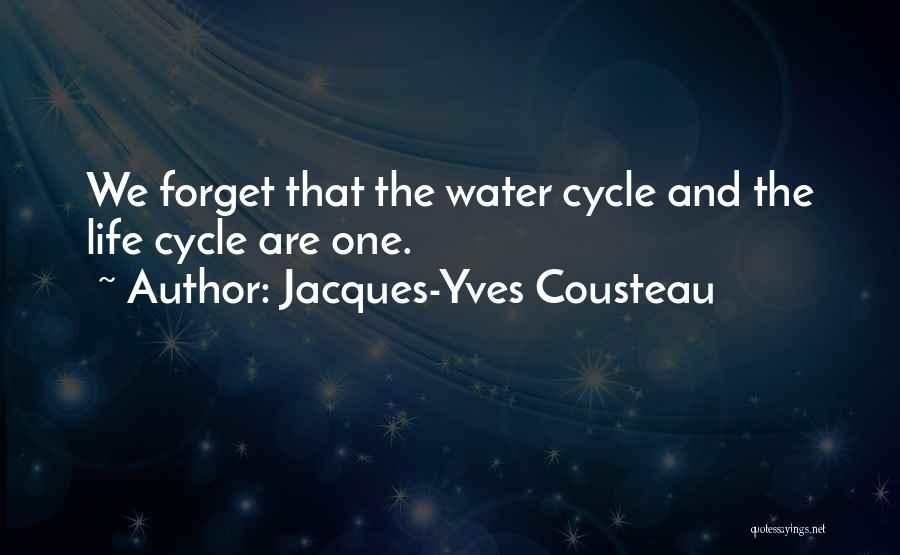 The Water Cycle Quotes By Jacques-Yves Cousteau