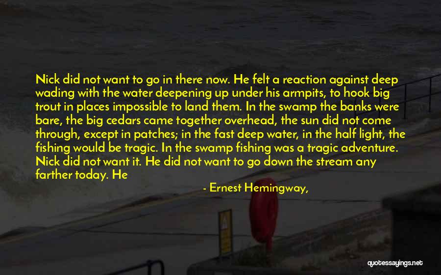 The Water Was Quotes By Ernest Hemingway,