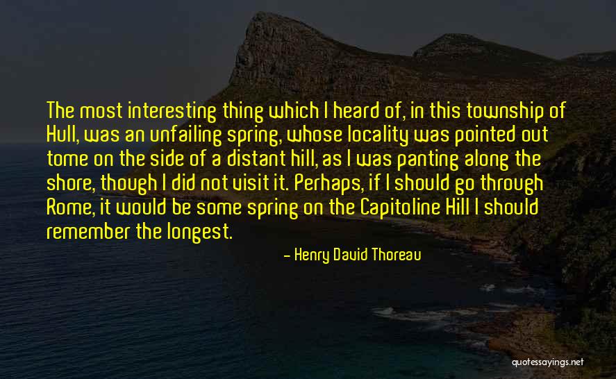 The Water Was Quotes By Henry David Thoreau