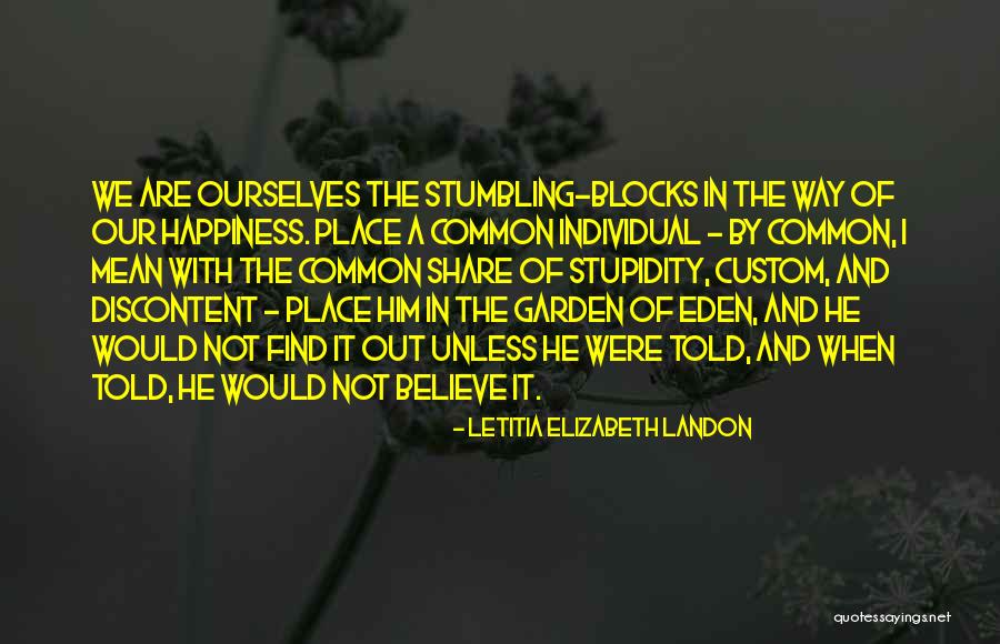 The Way Quotes By Letitia Elizabeth Landon The Way Quotes By Letitia Elizabeth Landon
