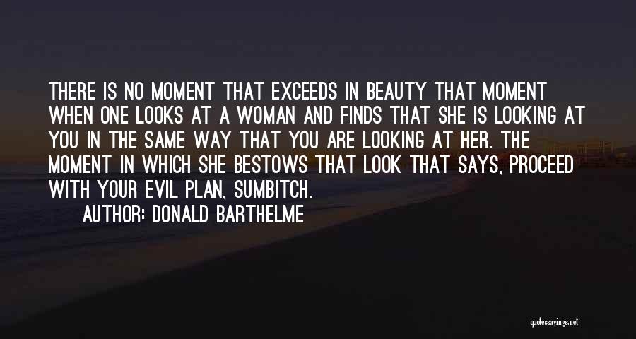 The Way She Looks At You Quotes By Donald Barthelme