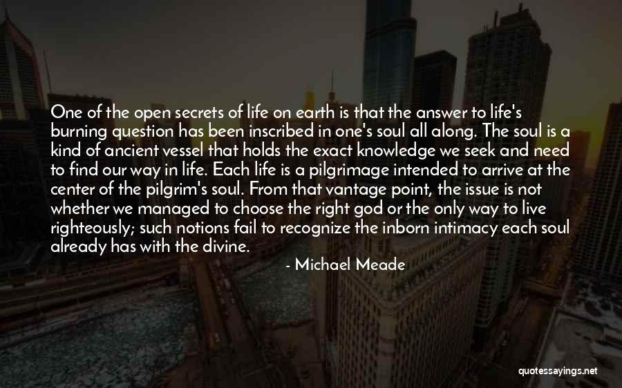 The Way We Live Our Life Quotes By Michael Meade