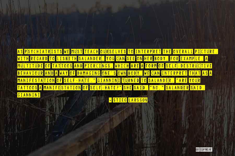 The Way We See Ourselves Quotes By Stieg Larsson The Way We See Ourselves Quotes By Stieg Larsson