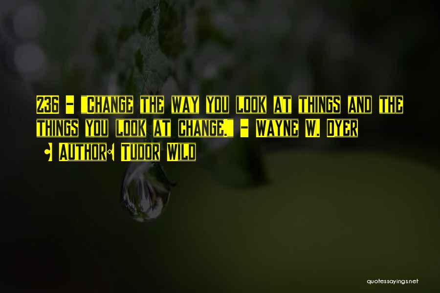 The Way You Look At Things Quotes By Tudor Wild