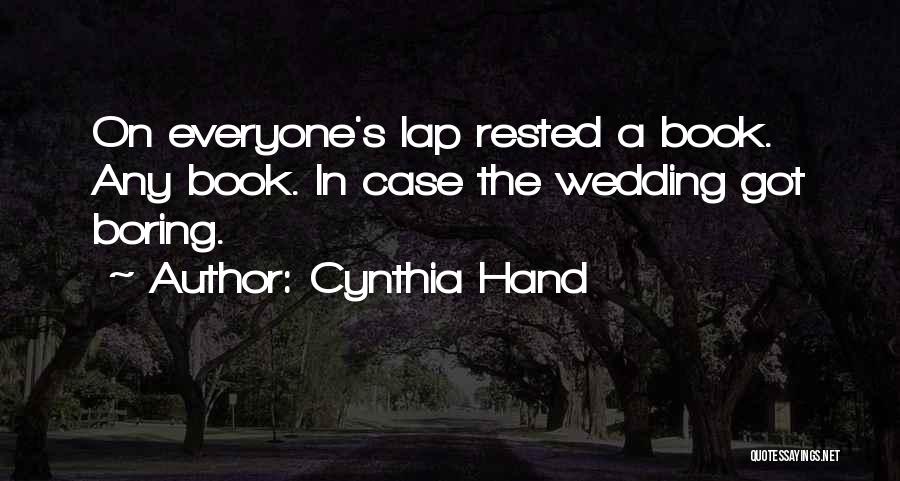 The Wedding Book Quotes By Cynthia Hand