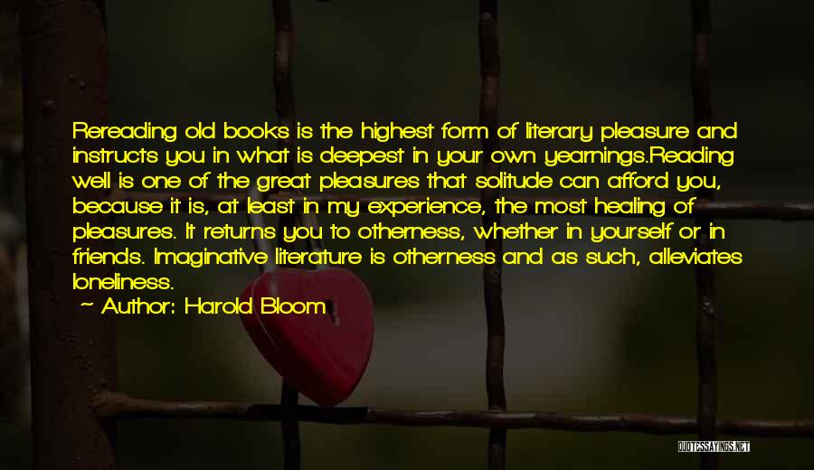 The Well Of Loneliness Quotes By Harold Bloom