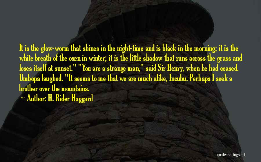 The White Mountains Quotes By H. Rider Haggard